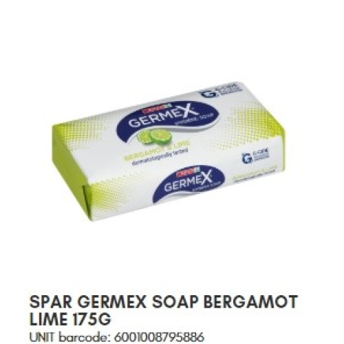 SPAR GERMEX SOAP BERGAMOT LIME 175G (RF)